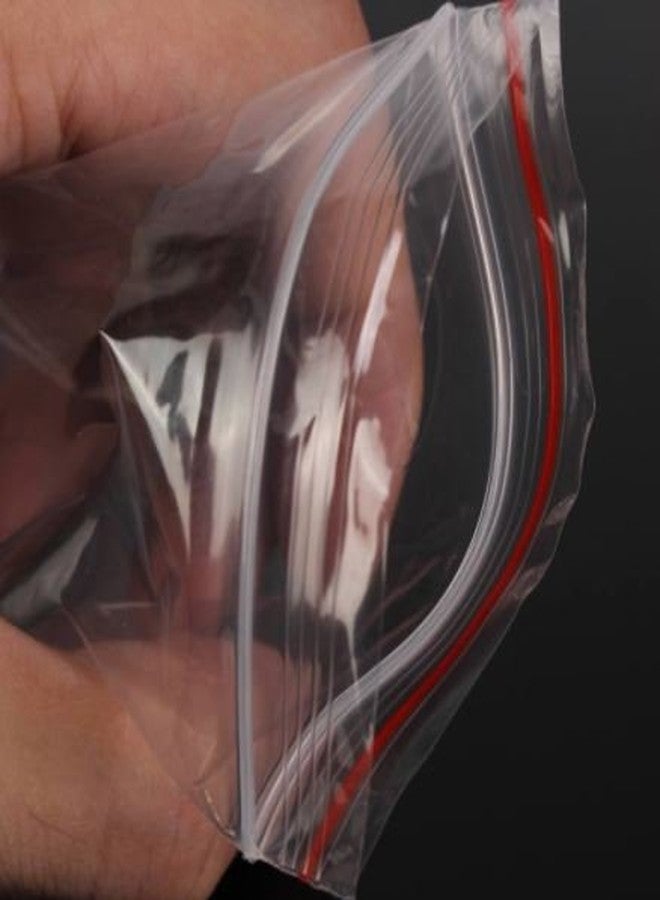 DMS RETAIL Transparent Zip Lock Pouch Bag Airtight Resealable Plastic BagsPack of 100 - Image 2