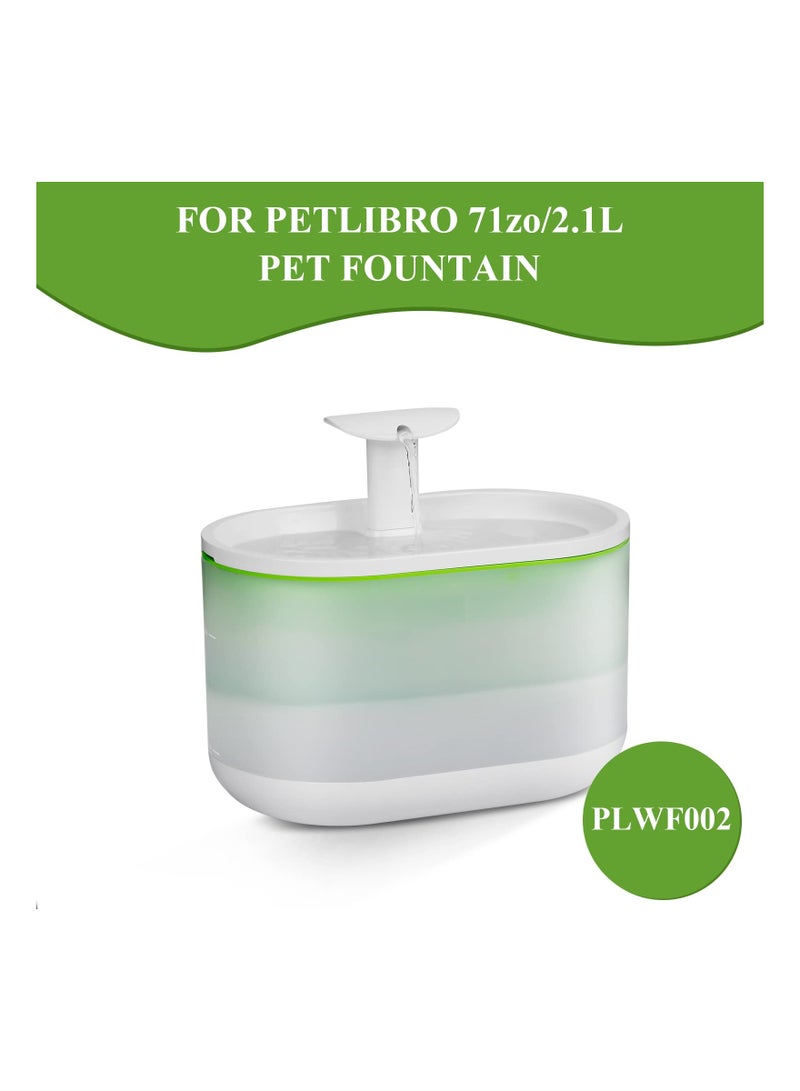 SOLARAE Cat Water Fountain Filters Pet Water Fountain Replacement Filter with 12 Sponges for 71oz 2.1L PLWF002 Capsule Cat Water Fountain Pet Fountain Filter Set Triple Filtration System 12PCS - Image 2