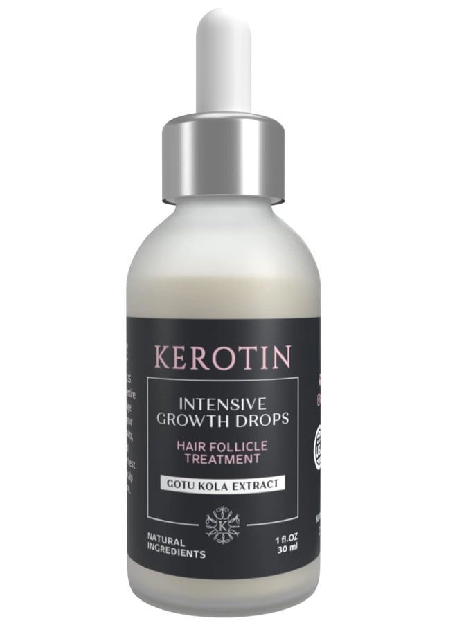 KEROTIN Hair Growth Serum - Intensive Drops Treatment Boost Natural And Healthy Growth, Increase Density, Reduce Loss Promotes Longer Thicker - Image 1