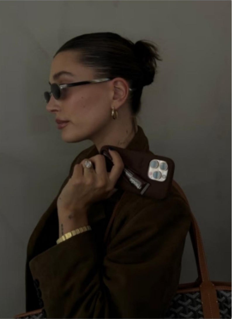 rhode Silicone Lip Holder for Cell Phone, Lip Gloss Adhesive Sleeve for Phone, Lip Holder Stick-on Phone Case, Back Stick On Holder for iPhone Phones（Espresso） - Image 5