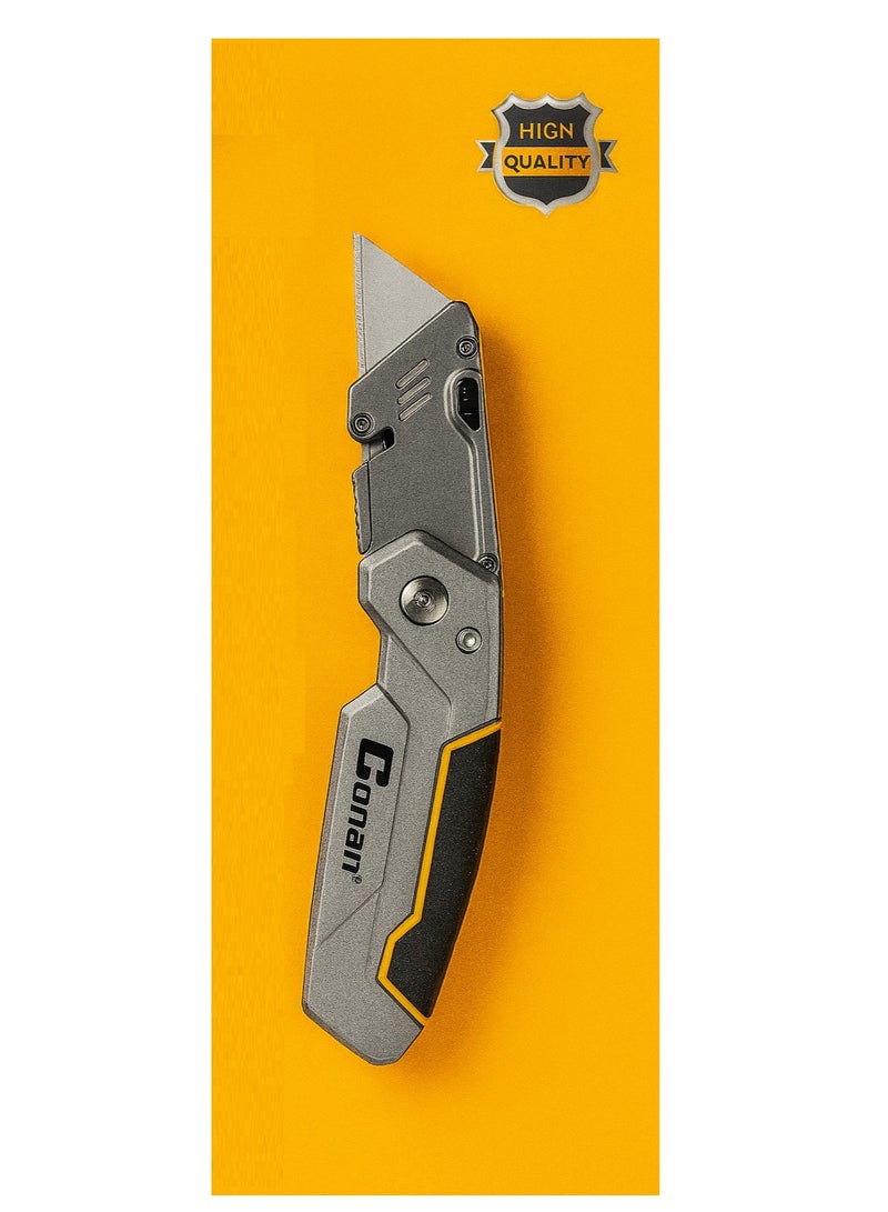 Conan Folding Knife CO11C1K07 – Heavy Duty Utility Cutter with 3 Blades & Durable Handle - Image 2