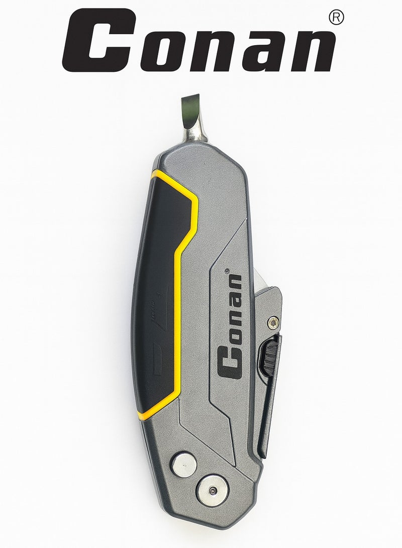 Conan Folding Knife CO11C1K07 – Heavy Duty Utility Cutter with 3 Blades & Durable Handle - Image 3