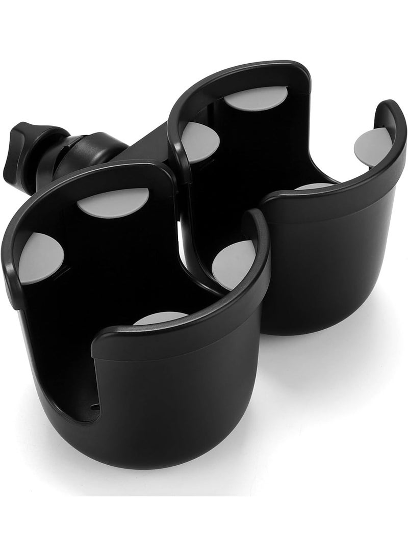 2-in-1 Cup & Phone Holder - Universal for Uppababy, Nuna, Doona Strollers, Bike, Wheelchair, Walker, Scooter - Image 1