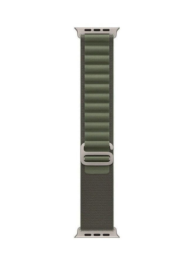 xozgdovg - 2Pack for Apple Watch Alpine Loop Band 49mm/45mm/44mm Nylon Woven Sport Strap Compatible with iWatch Series 8/Ultra/7/SE/6/5/4/3/2/4 Green/Orange - Image 1