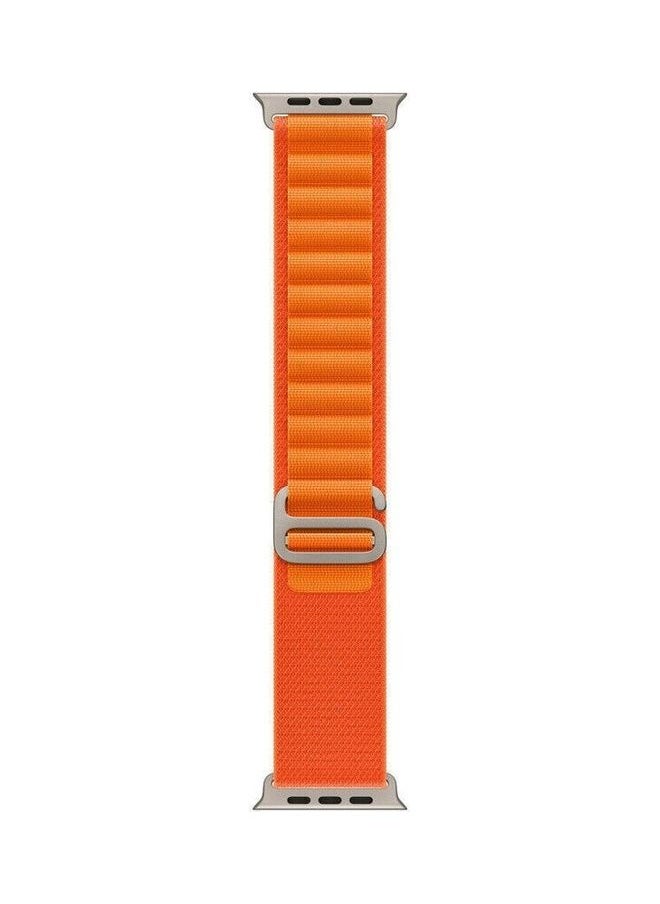 xozgdovg - 2Pack for Apple Watch Alpine Loop Band 49mm/45mm/44mm Nylon Woven Sport Strap Compatible with iWatch Series 8/Ultra/7/SE/6/5/4/3/2/4 Green/Orange - Image 1