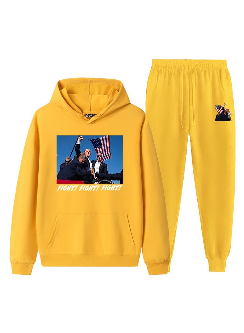 KUYING New Trump Printed Long Sleeved Sports Suit - Image 1