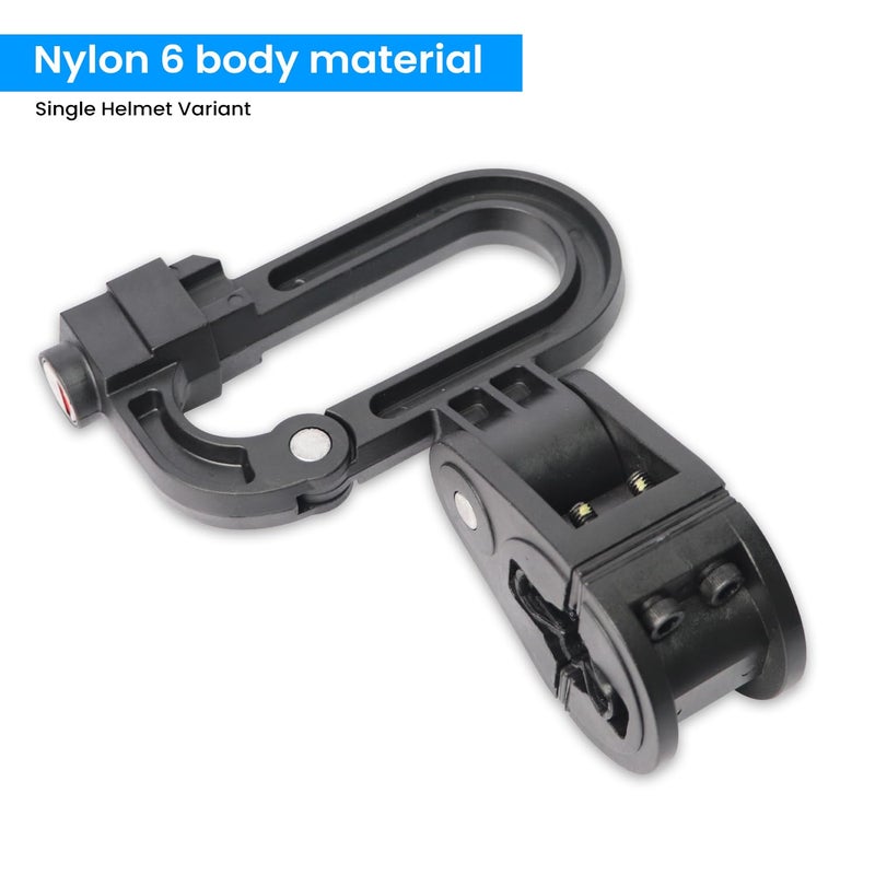 TVS Helmet Lock for Bike, Bike Riding Accessories, Anti-Theft Helmet Safety Lock, Motorcycle Accessories - Black - Image 2