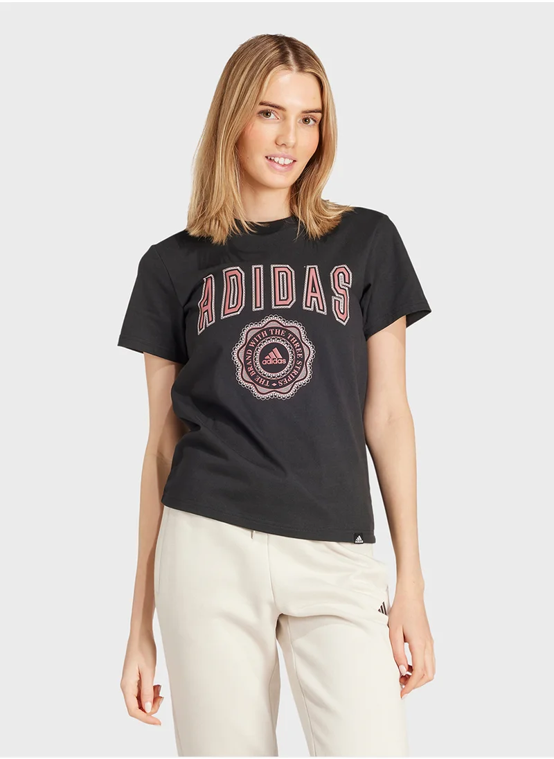 اديداس Collegiate Graphic T-Shirt