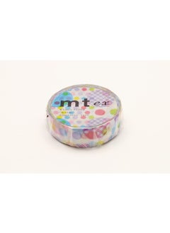 MT mt Washi Masking Tape EX Series, 15 mm x 10 mtrs Shade - Random dot, (Pack of 1)  - Image 2
