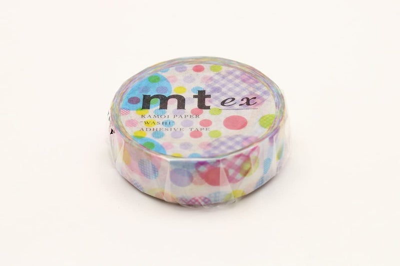 MT mt Washi Masking Tape EX Series, 15 mm x 10 mtrs Shade - Random dot, (Pack of 1)  - Image 2