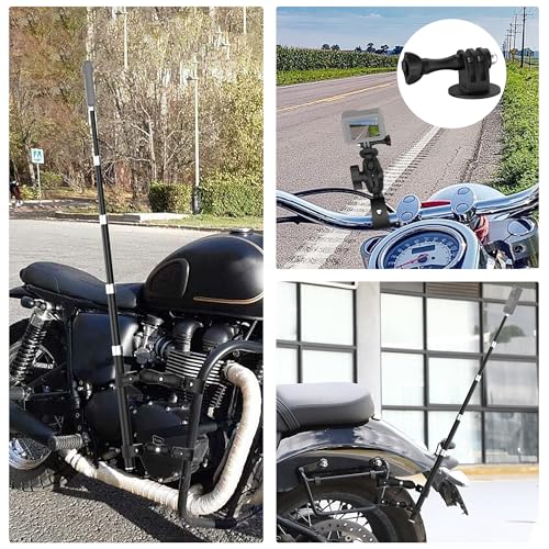 aoeyoo Aluminum Bike Handlebar Motorcycle Mount for Insta360 X5, Double Clamp Mount with Invisible Selfie Stick for Insta360 X5 X4, DJI 360 Camera, GoPro 13 12 (Upgraded Premium Locking Version) - Image 3