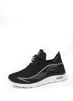 Cobblerz Men's Lace-up Low Top Sneakers BLACK