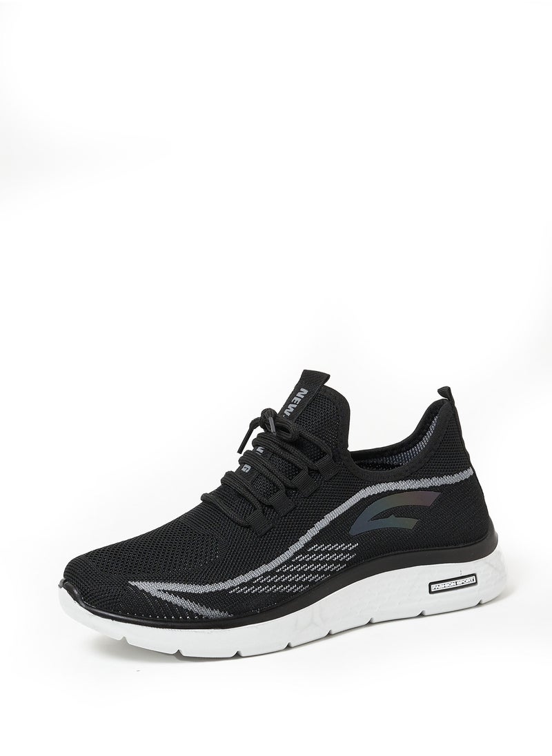 Cobblerz - Cobblerz Men's Lace-up Low Top Sneakers BLACK - Image 1