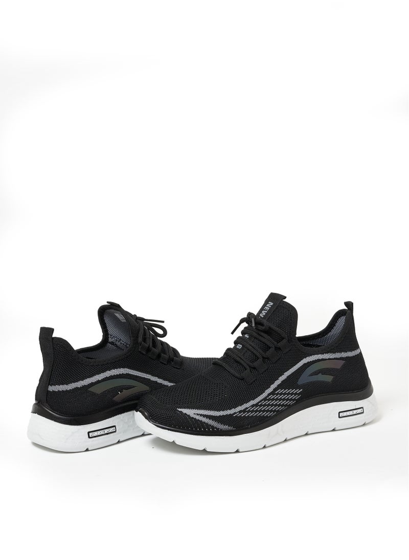 Cobblerz - Cobblerz Men's Lace-up Low Top Sneakers BLACK - Image 1