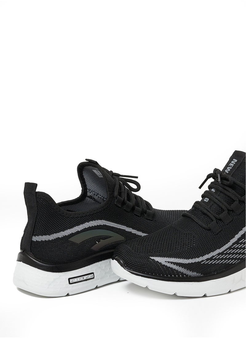 Cobblerz - Cobblerz Men's Lace-up Low Top Sneakers BLACK - Image 1