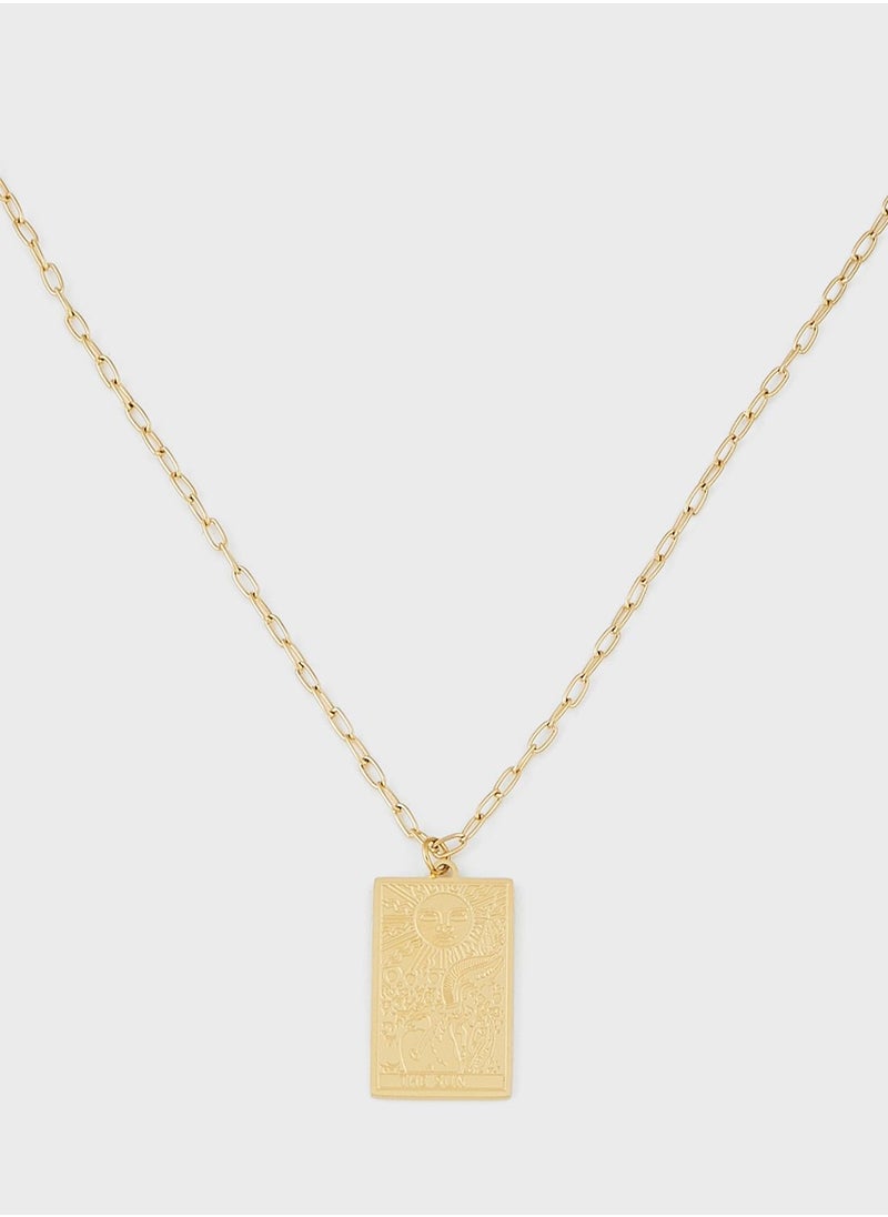 Lady Mauve ATSUKI SUN PENDANT NECKLACE  - Image 2