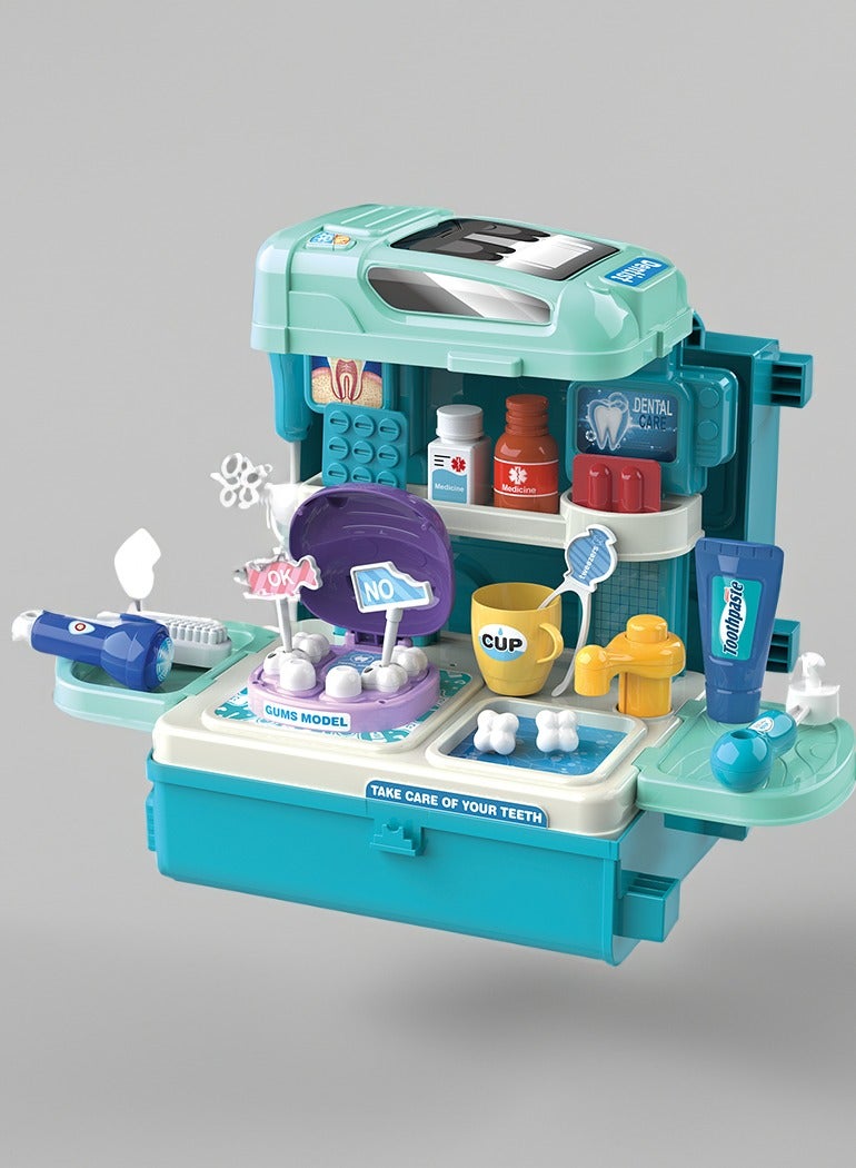 BOWA مجموعة ألعاب أسنان مكونة من 34 قطعة بتصميم حافلة للأطفال - Image 2