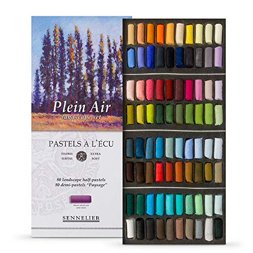 SENNELIER Savoir-Faire Sennelier Soft Pastels Half Stick Set 80/Pkg-Plein Air Landscape - Image 1