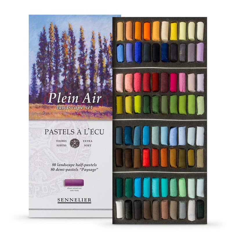 SENNELIER Savoir-Faire Sennelier Soft Pastels Half Stick Set 80/Pkg-Plein Air Landscape - Image 5