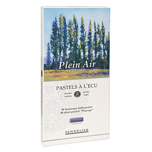 SENNELIER Savoir-Faire Sennelier Soft Pastels Half Stick Set 80/Pkg-Plein Air Landscape - Image 3