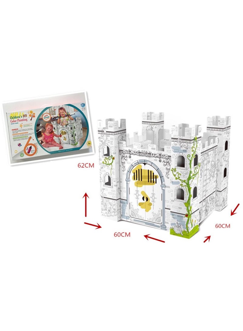 قلعة لعب من الورق المقوى للتلوين الخاصة بي. - Image 2
