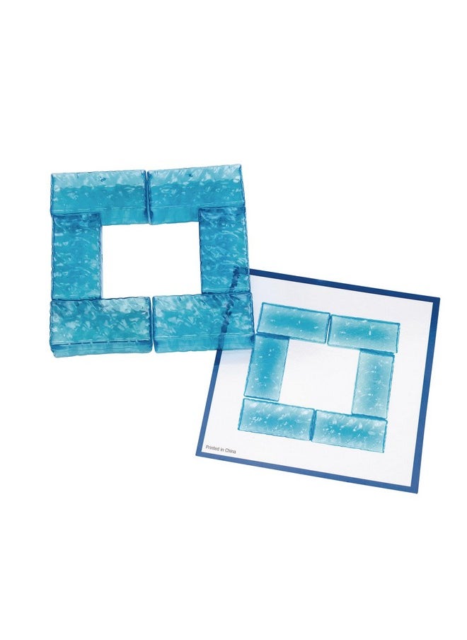 Excellerations Excellerations Mini Ice Building Blocks for Kid- 36 Blocks with 5 Activity Cards, Stem, Stacking Bricks, Engineering Block Accessories  - Image 3