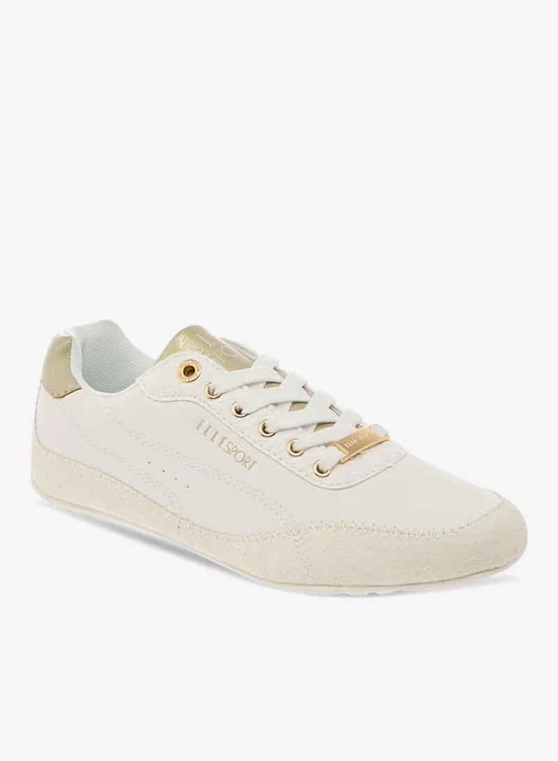 ايل سنيكرز نسائي بألواح وإغلاق برباط