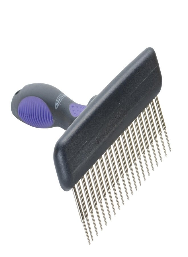 Kruuse Buster Flexible Undercoat Rake 20 Long Pins for Dogs – Gently Removes Loose Hair & Reduces Shedding