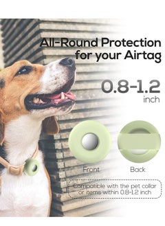 KASTWAVE Airtag Holder for Dog Collar, Silicone Pet Collar Case for Apple Air Tags, Anti-Lost Air Tag Case Pet Loop Holder Compatible with Dog Collars & Backpack Accessories (Glow in Dark)  - Image 5