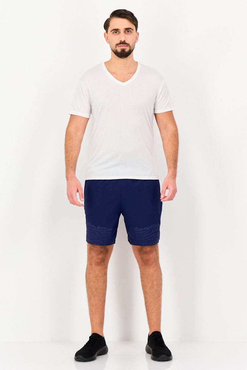 Adidas Men Sportswear Fit 7 Inseam Training Shorts, Indigo Blue - Image 3