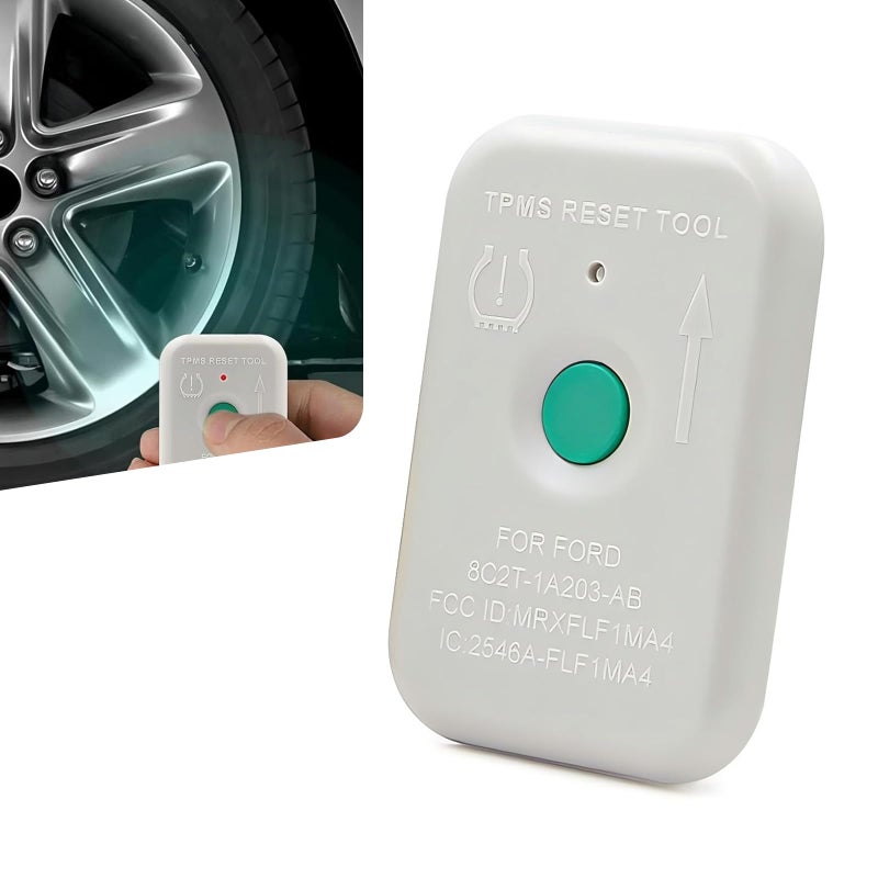 AWGUKA 1 PCS Automotive Tire Pressure Resetter TPMS Reset Sensor Fault Diagnosis Programming Training Tool OEM Part Number 8C2T1A203AB Compatible with Ford Lincoln and Mazda Series Models White - Image 3