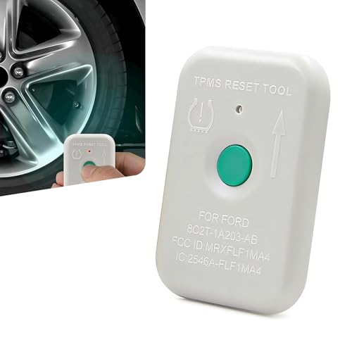 AWGUKA 1 PCS Automotive Tire Pressure Resetter TPMS Reset Sensor Fault Diagnosis Programming Training Tool OEM Part Number 8C2T1A203AB Compatible with Ford Lincoln and Mazda Series Models White - Image 1