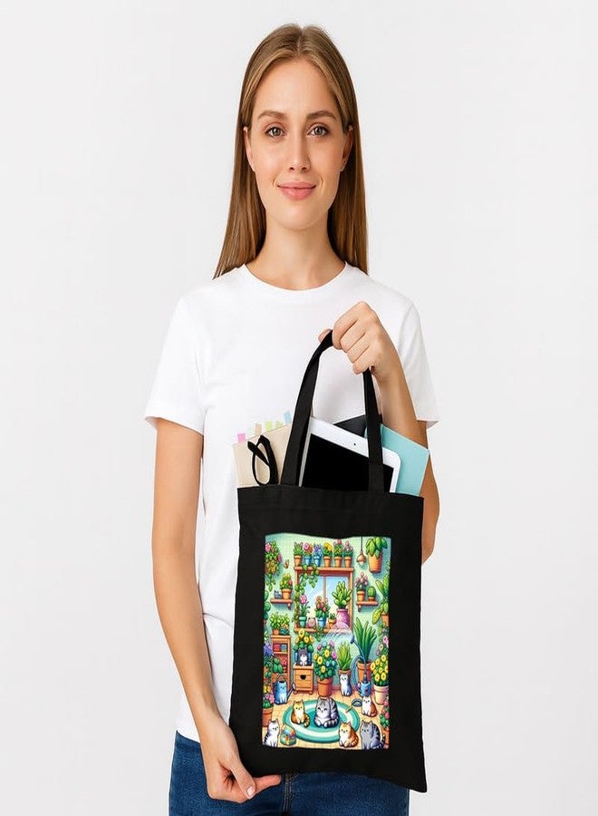 PrintingZone Printed Tote Bag For Women| Classic Printed Canvas Shoulder Bag for Women - Image 4