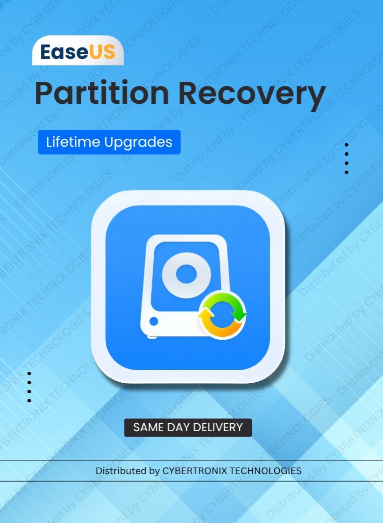 EaseUS Partition Recovery | 1 Device For Lifetime | Digital License | Same Day Delivery