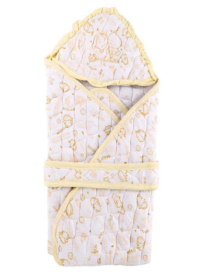 PIKIPOO Baby Blankets New Born Combo Pack of Hooded Super Soft Wearable Wrapper Cum Baby Sleeping Bag for Babies Length -(72 cm x 74 cm x 4 cm, 0-6 Months) (Stars) - Image 1