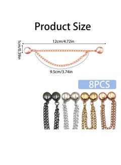 Magnetic Clothing Clips, 8 Pieces, Multi-Purpose Cardigan Clips, Removable Dress Clips With Chain Nail Free And Seam Free - pzsku/Z051490B38CD0AB2C8E30Z/45/_/1731389742/43ba0c96-601f-4e2b-8b23-fbcac7d87559