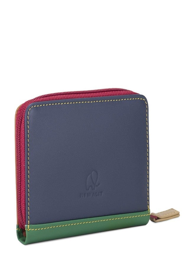 mywalit Leather Zipper Credit Card Holder | Fan Design | 9 Card Slots & Note Sections | Bosco | Stylish & Compact Accessory for Men & Women | Perfect for Everyday Use - Image 2