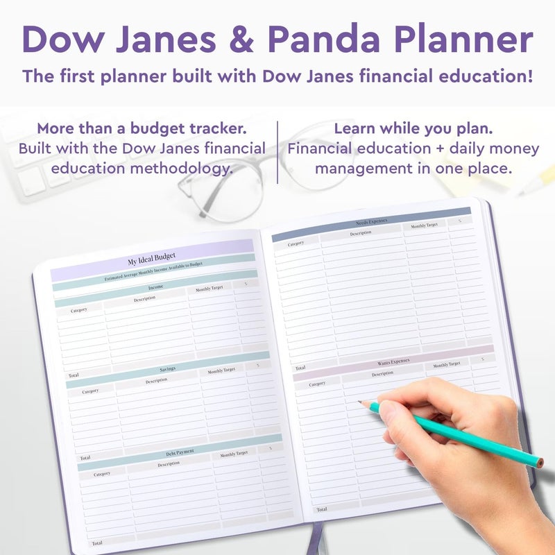 Panda Planner Dow Janes Planner Panda Planner Budget Planner 2026 Financial Planner â€“ Monthly Budget Planner & Bill Payment Tracker, Expense Tracker Notebook, Budget Book, 8.5 x 11 Softcover Purple 120gsm - Image 2