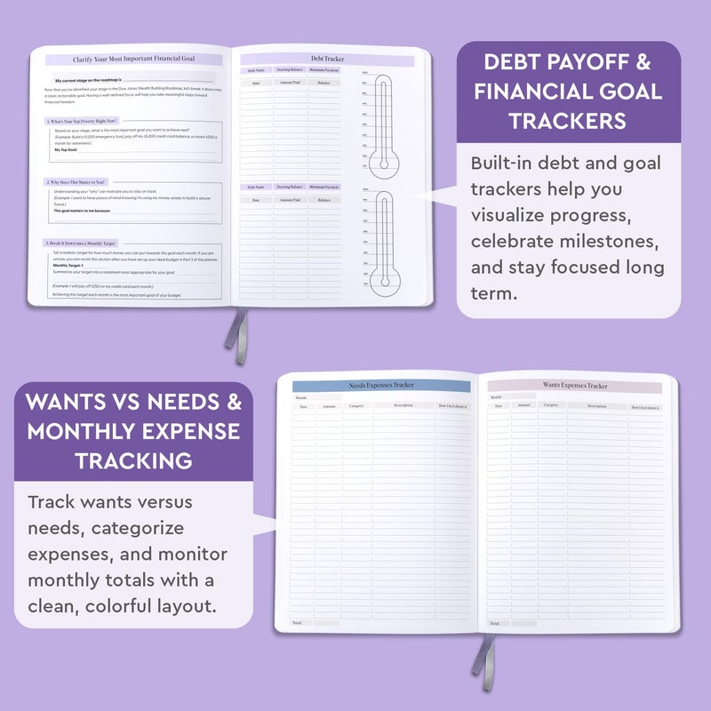 Panda Planner Dow Janes Planner Panda Planner Budget Planner 2026 Financial Planner â€“ Monthly Budget Planner & Bill Payment Tracker, Expense Tracker Notebook, Budget Book, 8.5 x 11 Softcover Purple 120gsm - Image 5