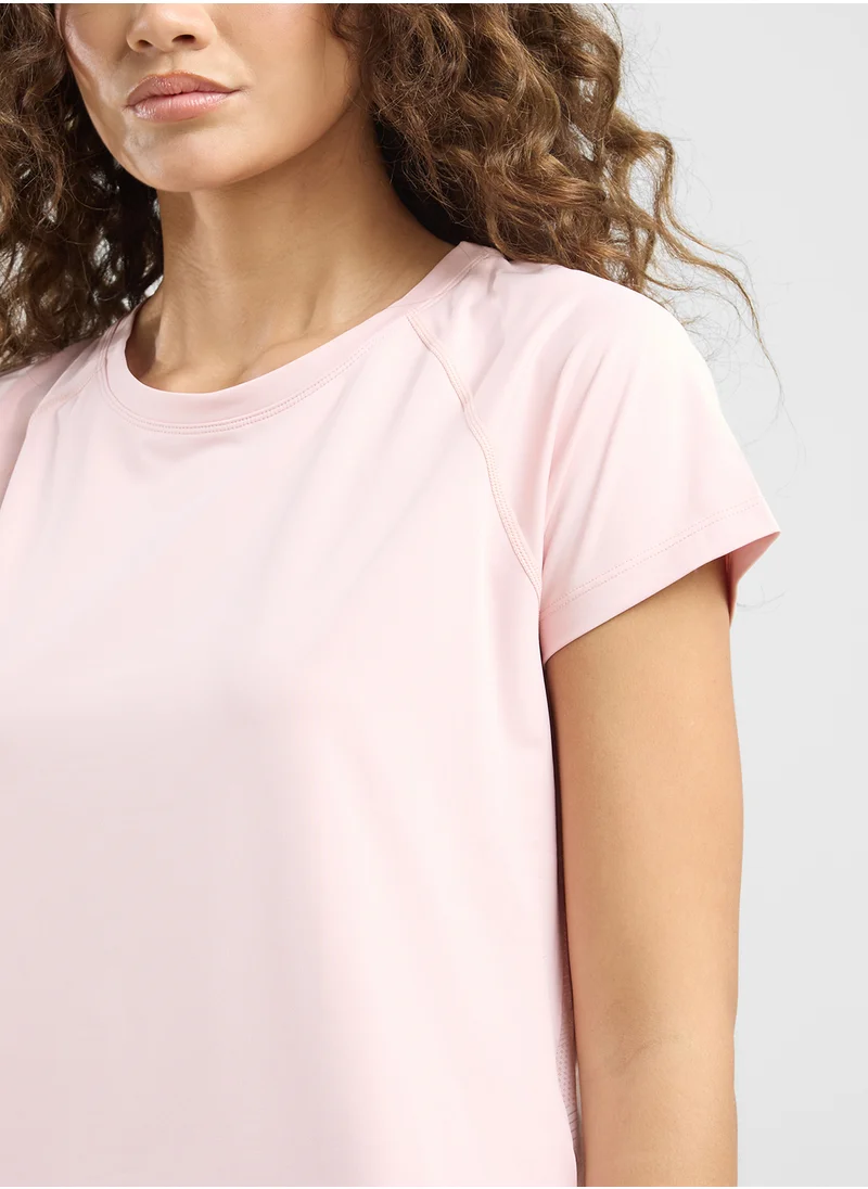 فورورد Cutout Back Relaxed Fit T-Shirt
