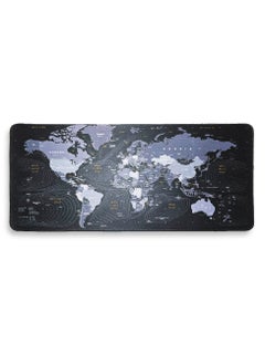 Gaming Mouse Pad, World Map Design(90cm x 40cm x 4mm), HD Print Pattern Desk Mat, Extended Mouse Pad and Keyboard Mouse Pads, Waterproof Fabric Surface Mouse Pads for Office, Anti-Slip Rubber Base