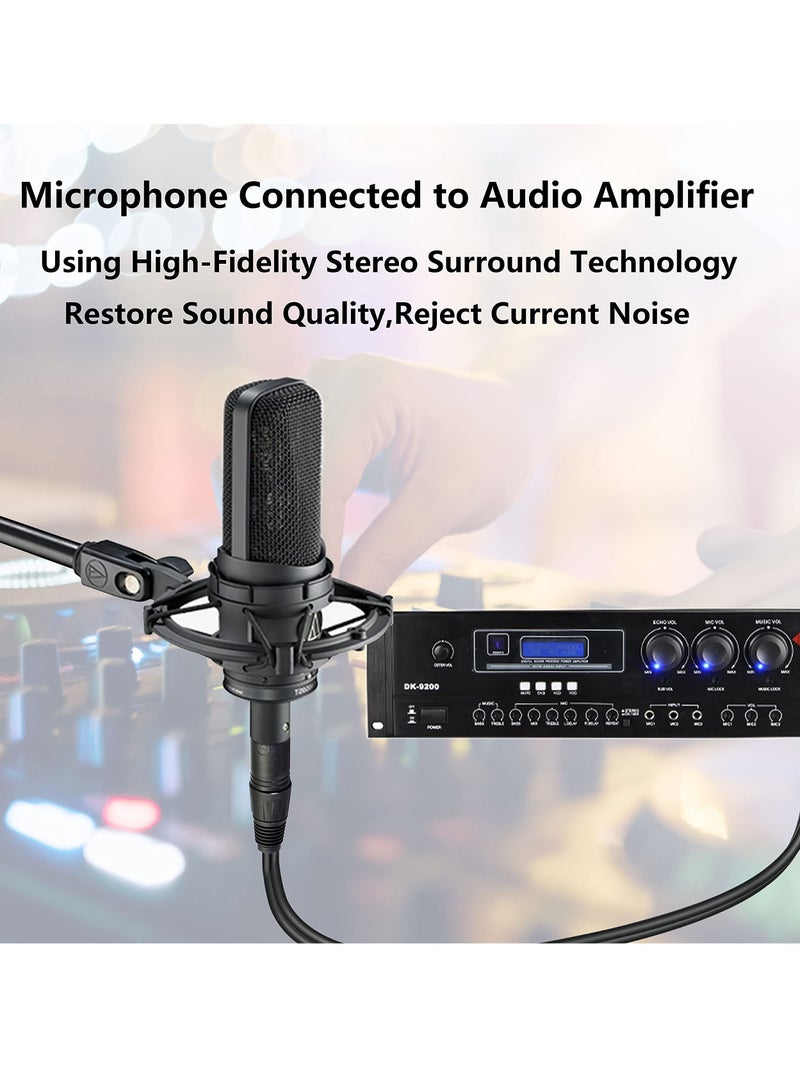 KASTWAVE XLR to 2 RCA Y Splitter Audio Cable 0.5 M Unbalanced 3 Pin XLR Male to Dual RCA Male Stereo Breakout Cable Adapter Amplifier Gold Plated Plugs for Microphone Mixing Consoles - Image 4