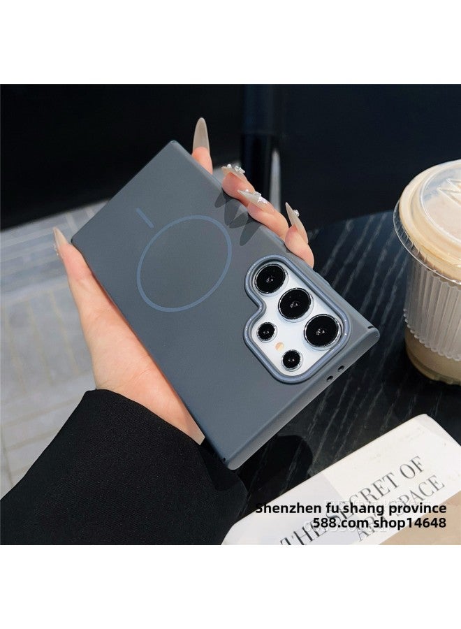 For Samsung Mobile Phone Case Fine Magnetic Ring Frosted All-inclusive Drop-resistant Protective Cover  Samsung s23fe 
