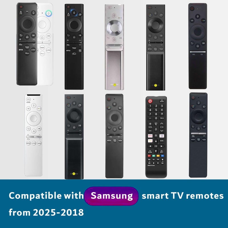 B BraiNice Replacement for Samsung Frame TV Remote, for All 2018-2025 Samsung Remote Control for Smart TV with Voice Control, Mic & Bluetooth, QLED, UHD & More, Not OEM/Orignial - Image 3