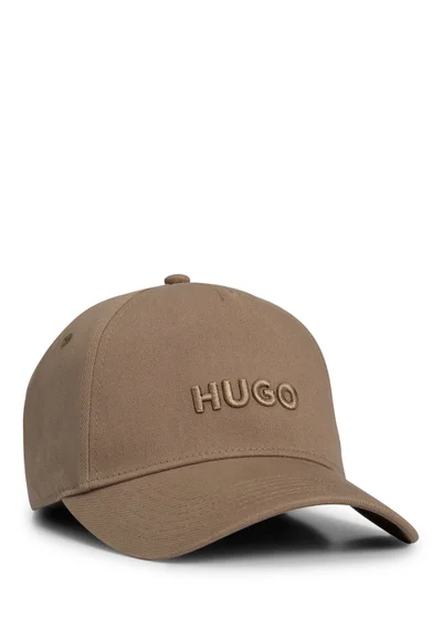 هوجو Cotton-twill cap with logo