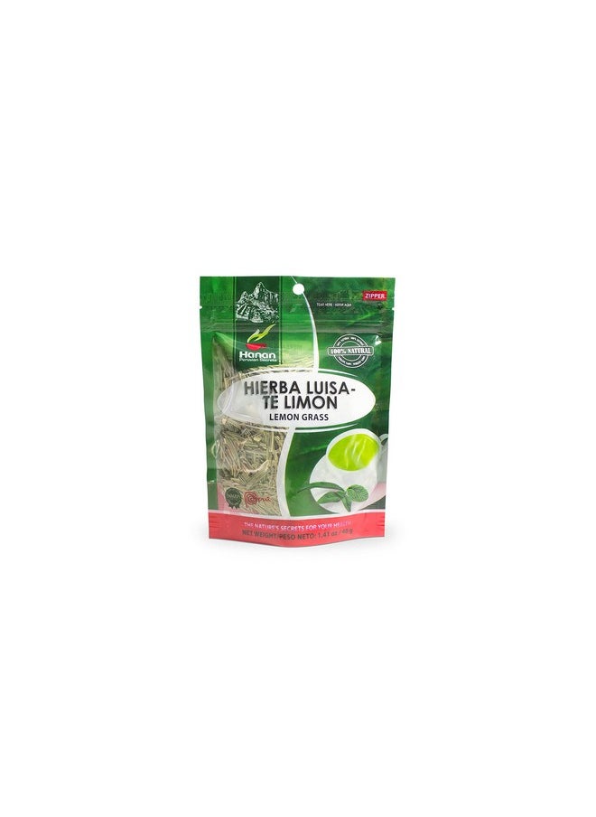 Hanan Peruvian Secrets Hierba Luisa Te Limon | 100% Natural Lemon Grass | 1.41Oz / 40G | Naturally Aids In Relieving Occasional Stress, Tension | Promotes Healthy Sleep And Digestion - 1 Pack  - Image 2