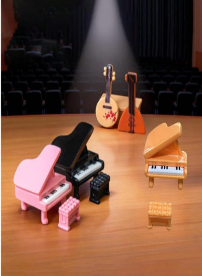 ARUNA DECOR Miniature Music Instruments Set of 9 for Decoration – Resin Mini Musical Items for Dollhouse Decor Fairy Garden Accessories DIY Craft Terrarium Home Decor Gift Set - Image 3