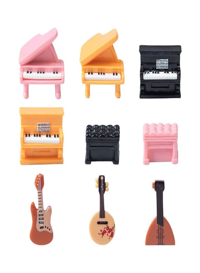 ARUNA DECOR Miniature Music Instruments Set of 9 for Decoration – Resin Mini Musical Items for Dollhouse Decor Fairy Garden Accessories DIY Craft Terrarium Home Decor Gift Set - Image 2