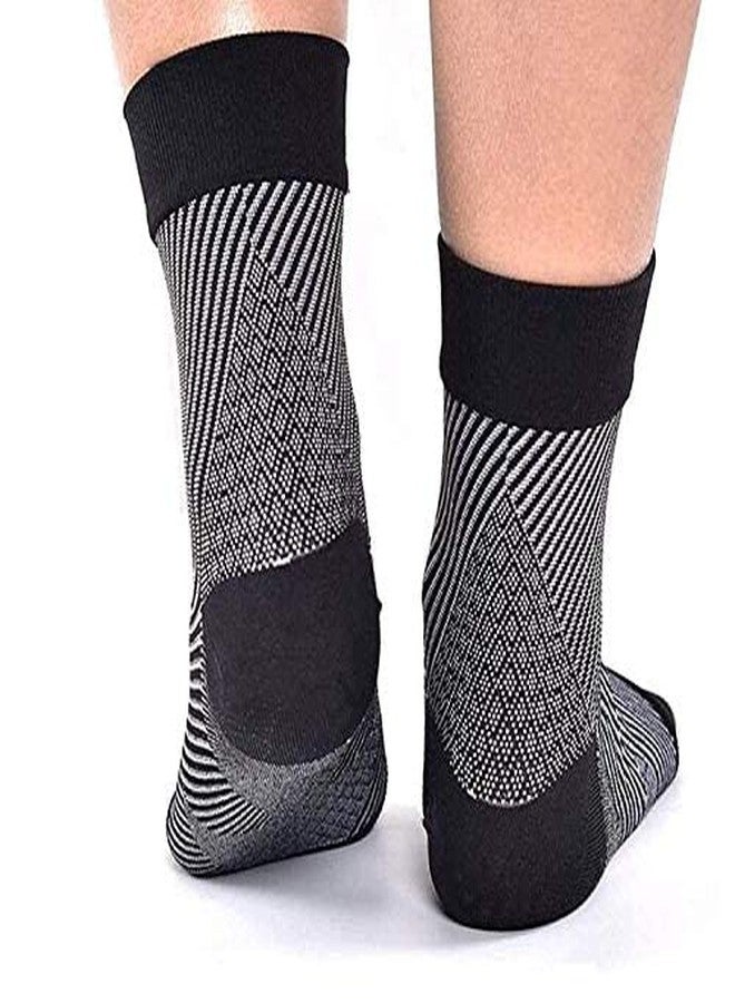 QUADA Bandage Ankle Support Protect Foot Basketball Football Badminton Anti Sprain Ankle Guard Warm Brace Nursing (BLACK) - Image 3