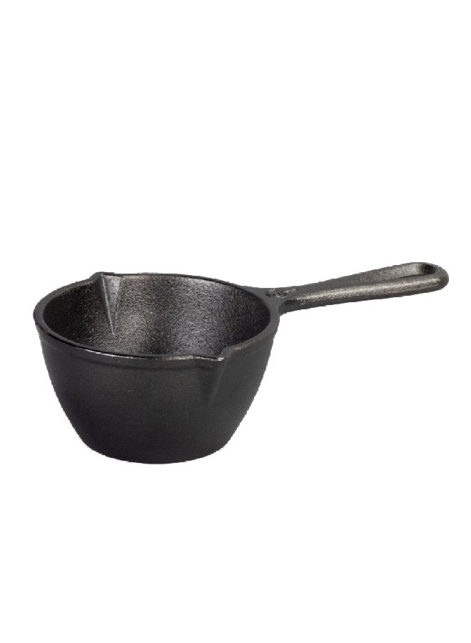 وعاء صوص مع خاصية تسخين وتوزيع للحرارة بشكل ممتاز، مصنوع من حديد زهر صلب مطلي بالزيت، أسود 2.87 × 5.43 × 9.31 انش، LMP3 - Image 1